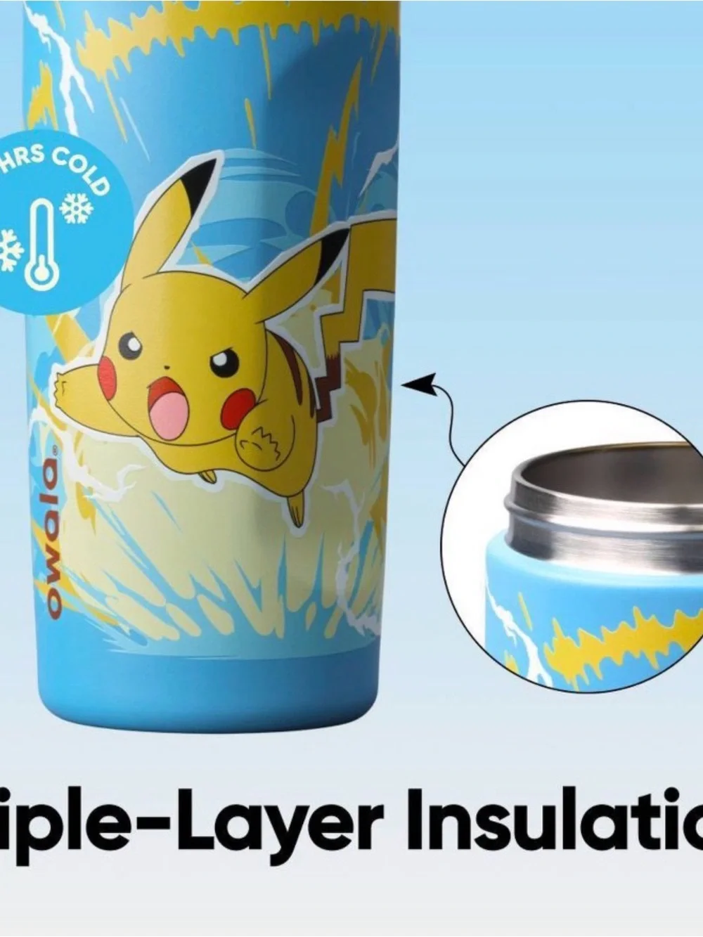 Owala cute pikachu